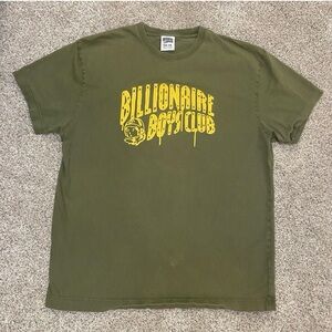 Billionaire Boys Club Skater T-Shirt Green with Yellow Astronaut Graphic